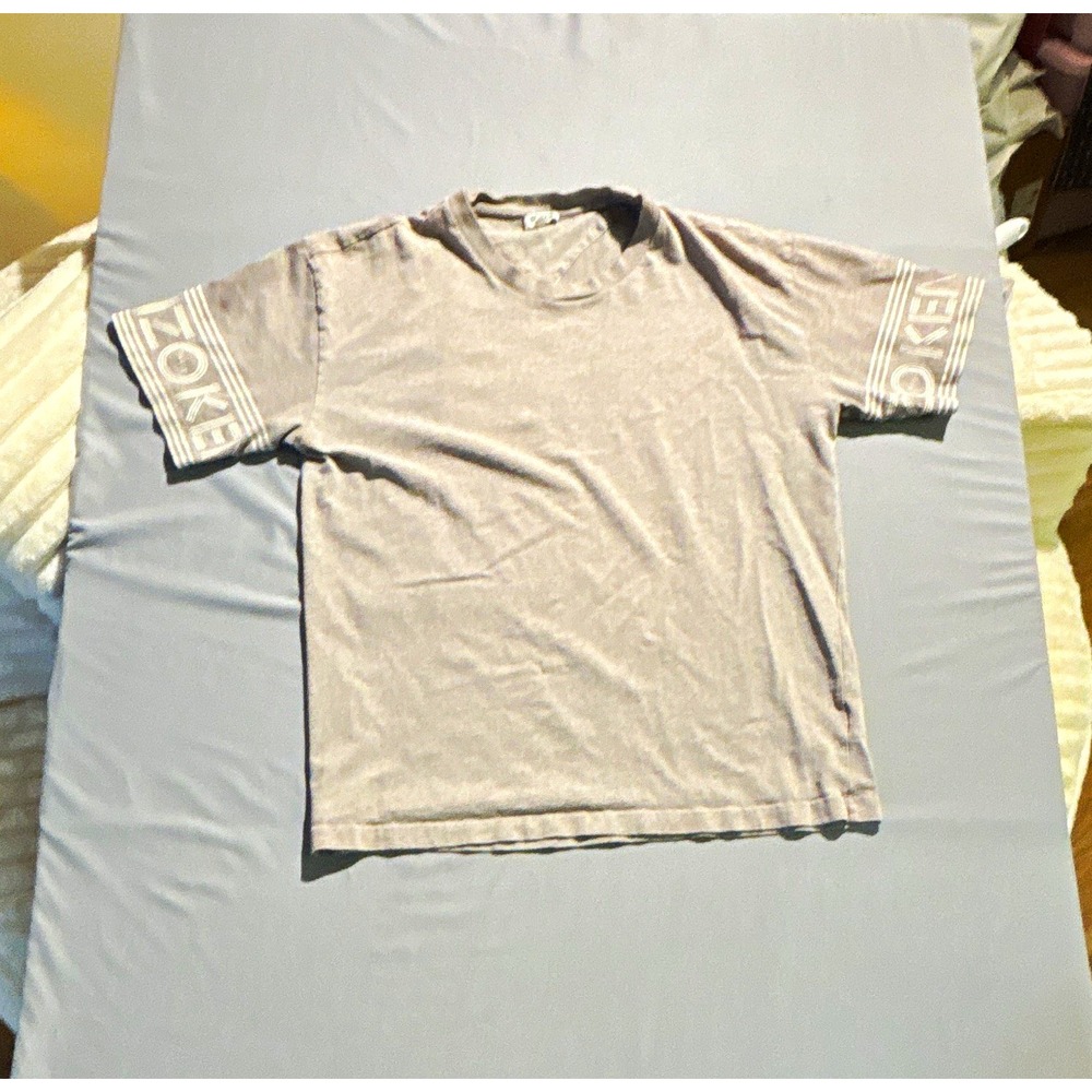 Kenzo Paris Mens Logo Sleeve T-Shirt Grey Heather Crew Neck Large‎
